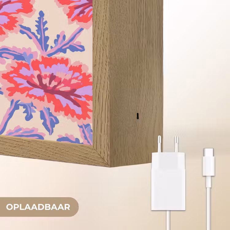 Lightbox - Wandlamp - Bloemen - Patroon - Meerkleurig — 7