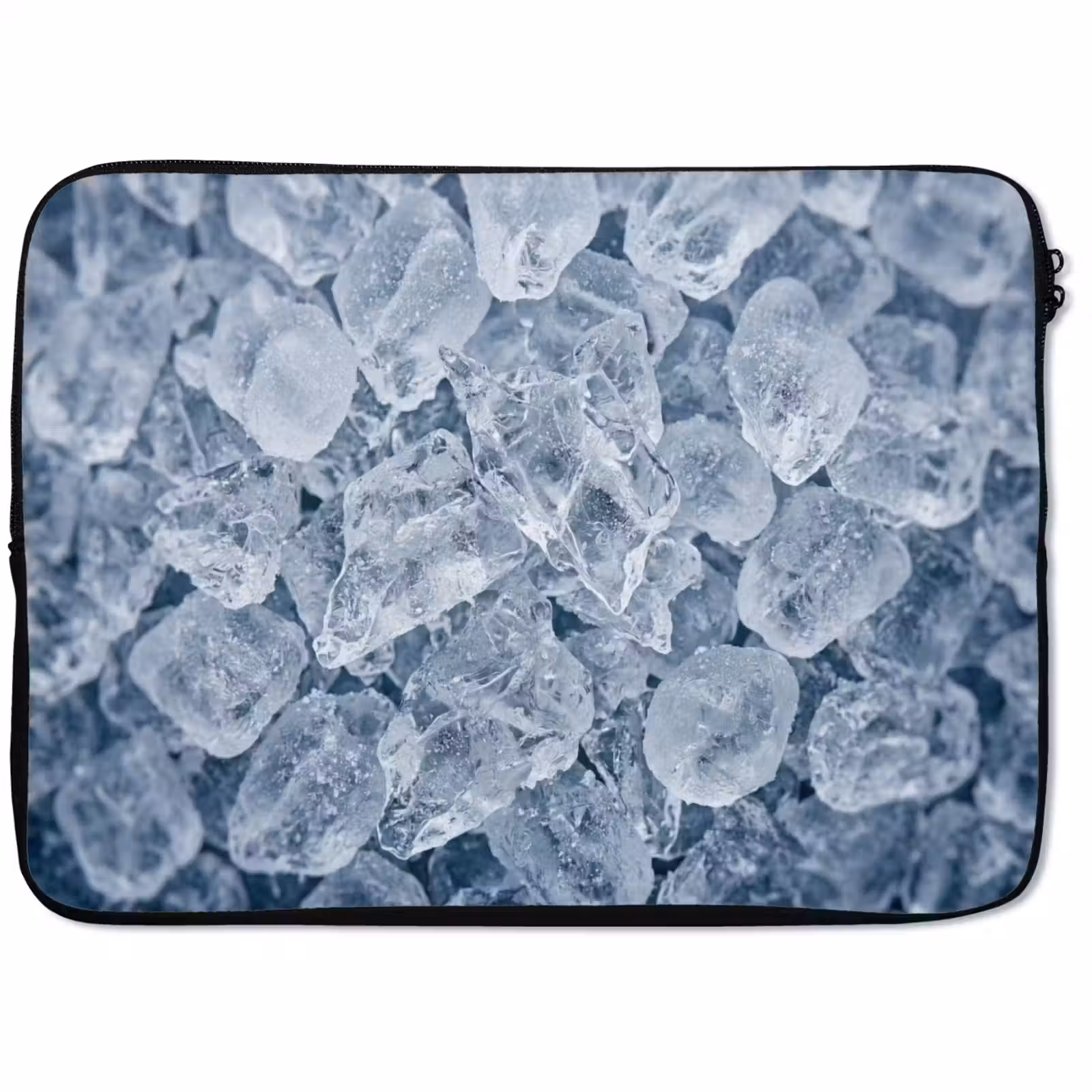 Laptophoes - Ijsblokjes - Water - Blauw — 1