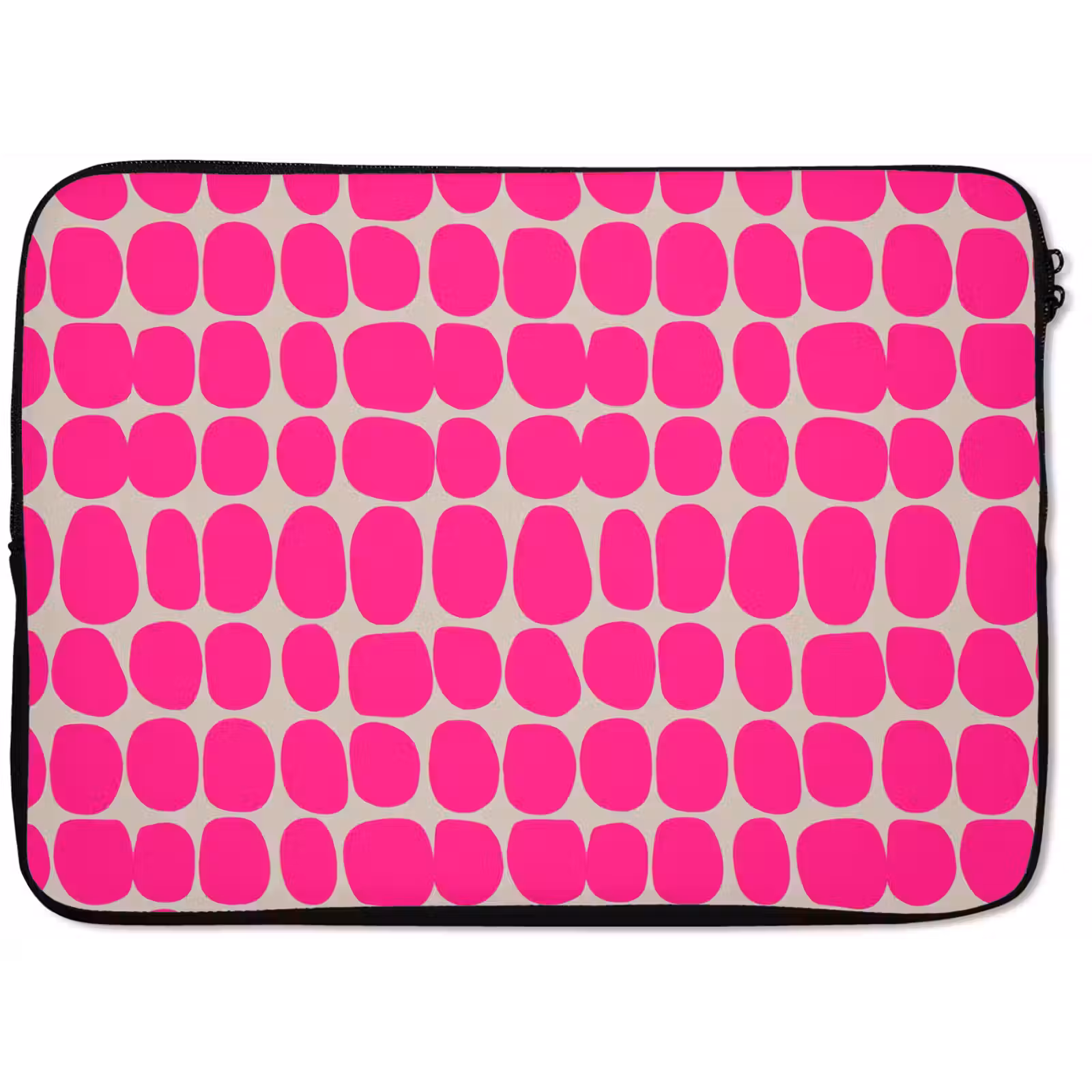 Laptophoes - Stippen - Patroon - Roze — 1