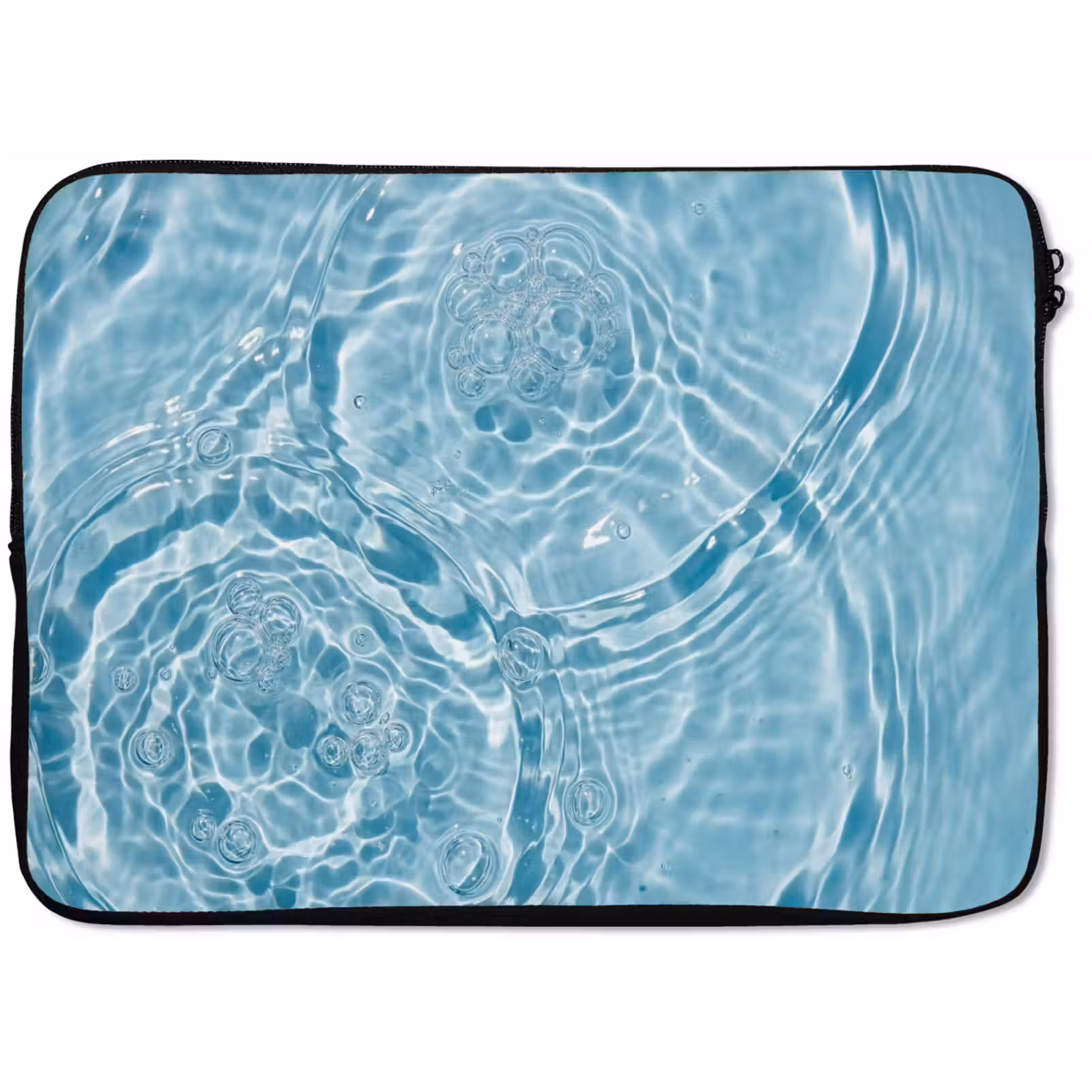 Laptophoes - Water - Blauw - bubbels — 1