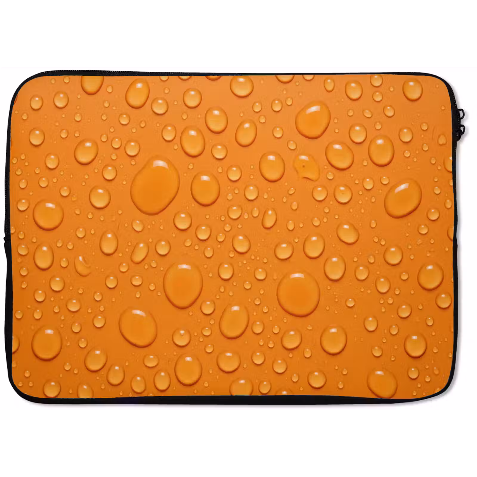 Laptophoes - Water - Druppels - Oranje — 1