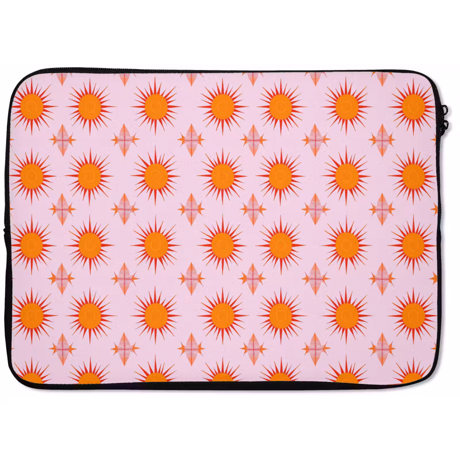 Laptophoes - Zon - Patroon - Roze — 1