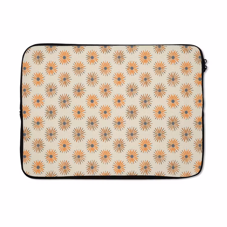 Laptophoes - Madelief - Patroon - Oranje — 5