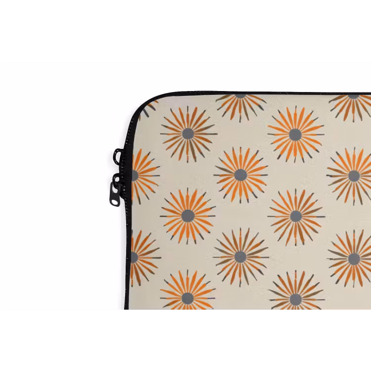 Laptophoes - Madelief - Patroon - Oranje — 6