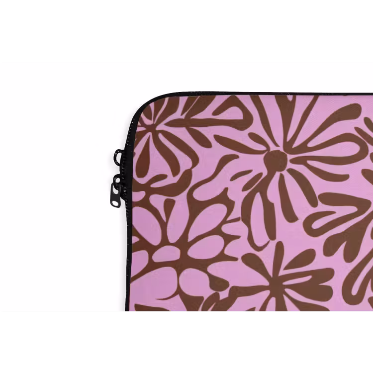 Laptophoes - Organisch - Patroon - Roze — 6
