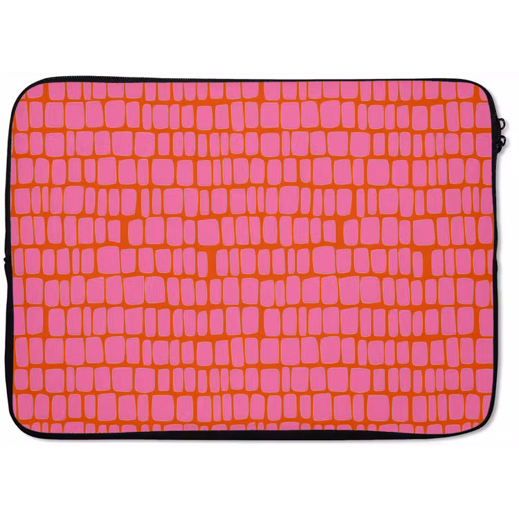Laptophoes - Organisch - Raster - Roze — 1