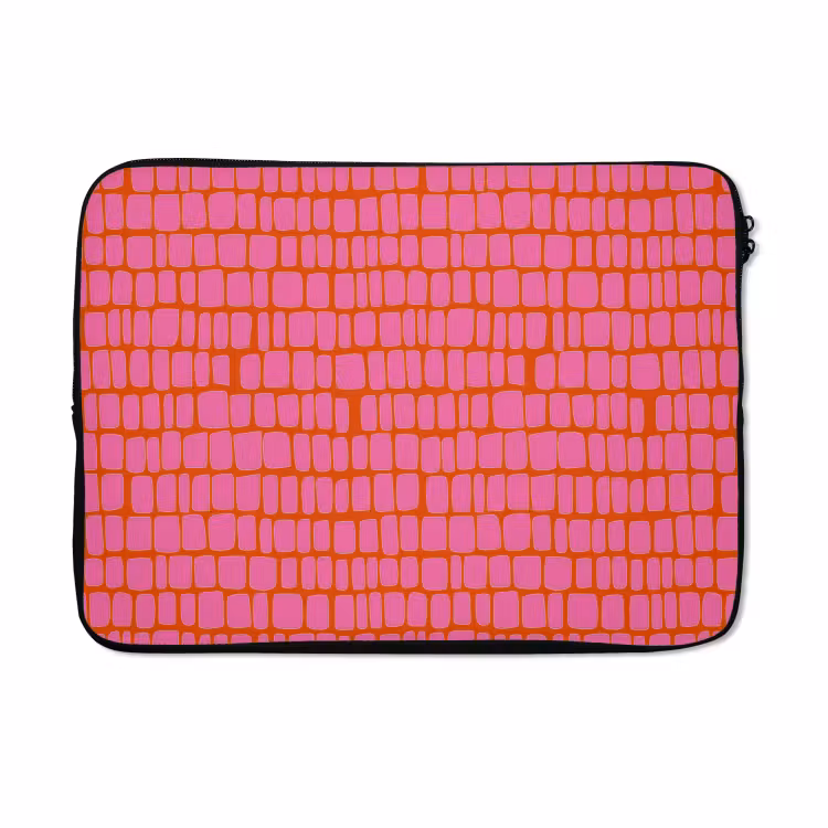 Laptophoes - Organisch - Raster - Roze — 5