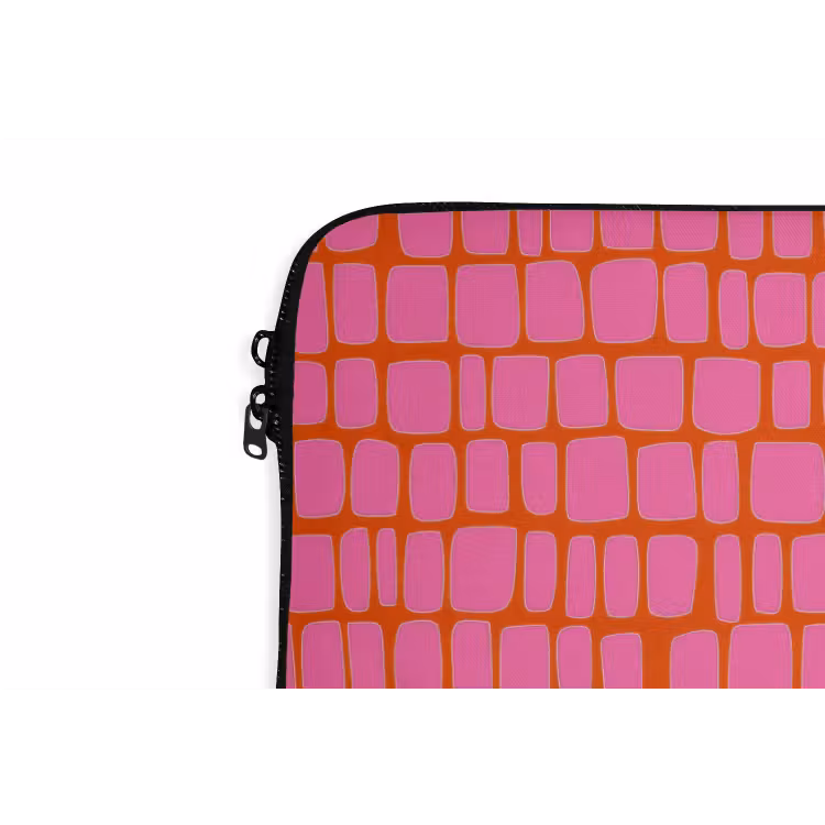 Laptophoes - Organisch - Raster - Roze — 6