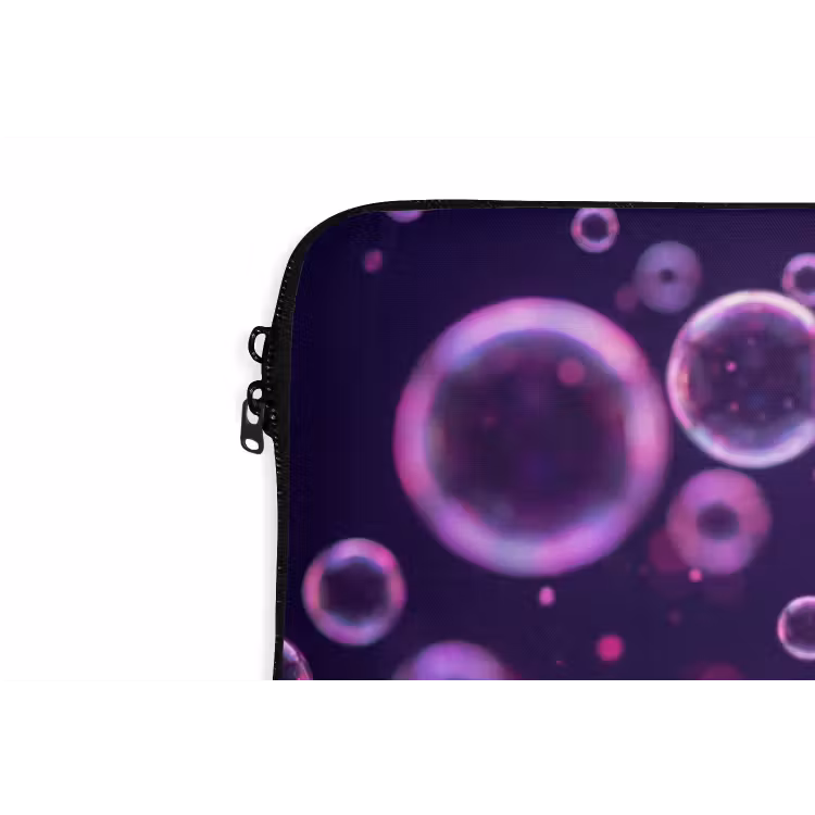 Laptophoes - Paars - Bubbels - Schuim — 6