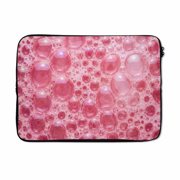 Laptophoes - Roze - Schuim - Bubbels — 5