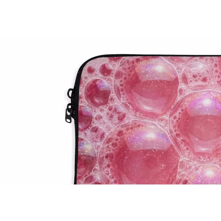 Laptophoes - Roze - Schuim - Bubbels — 6