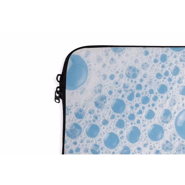 Laptophoes - Schuim - Bubbels - Blauw — 6