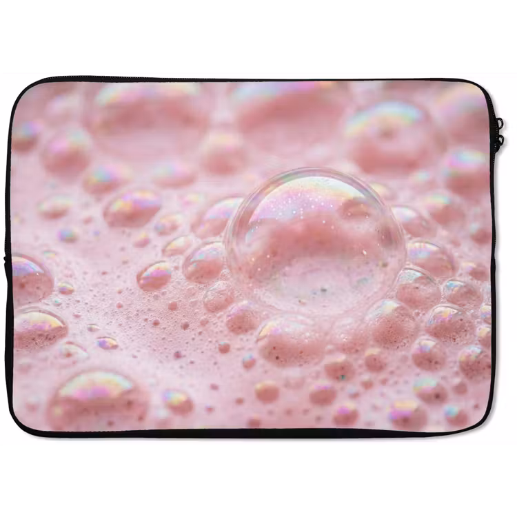 Laptophoes - Schuim - Structuur - Roze — 1