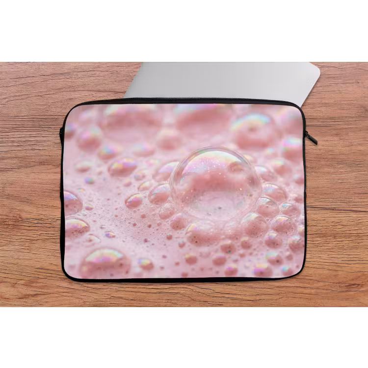 Laptophoes - Schuim - Structuur - Roze — 2