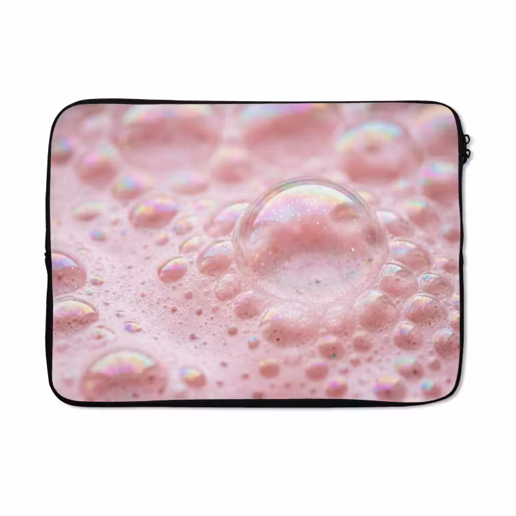 Laptophoes - Schuim - Structuur - Roze — 5