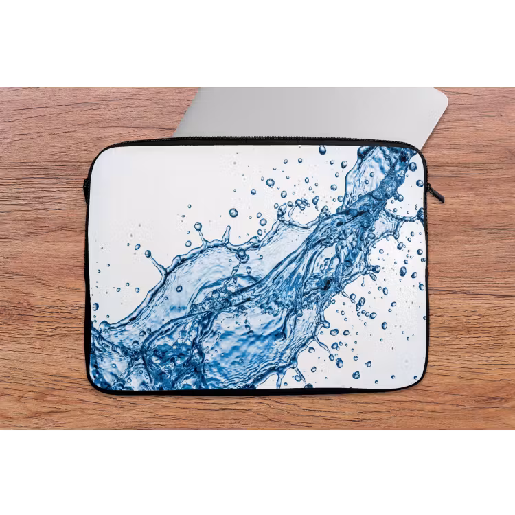 Laptophoes - Spash - Water - Blauw — 2