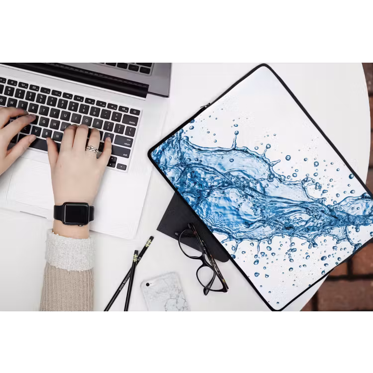 Laptophoes - Spash - Water - Blauw — 3