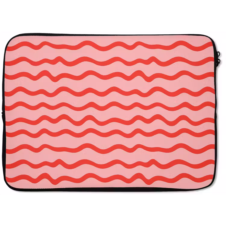 Laptophoes - Speels - Patroon - Rood — 1