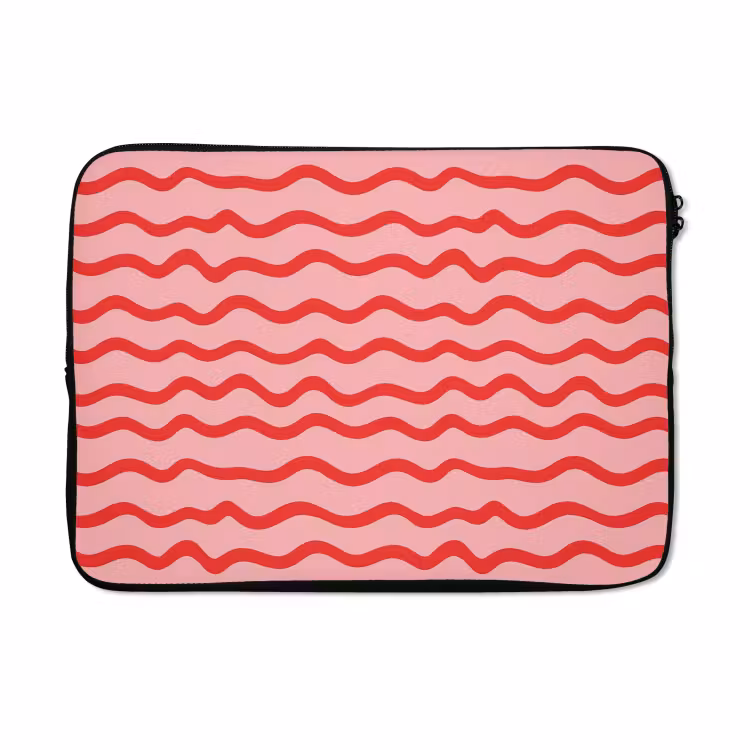 Laptophoes - Speels - Patroon - Rood — 5