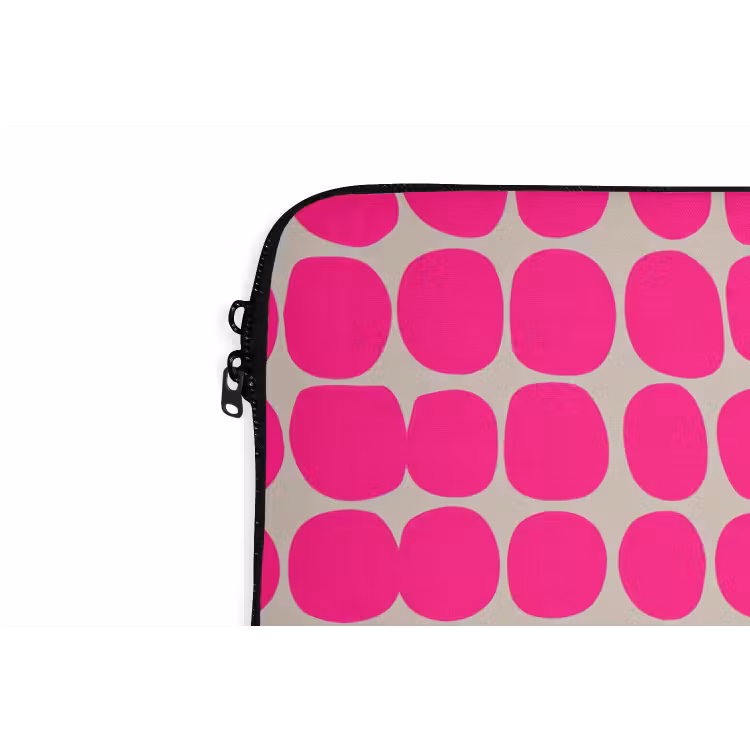 Laptophoes - Stippen - Patroon - Roze — 6
