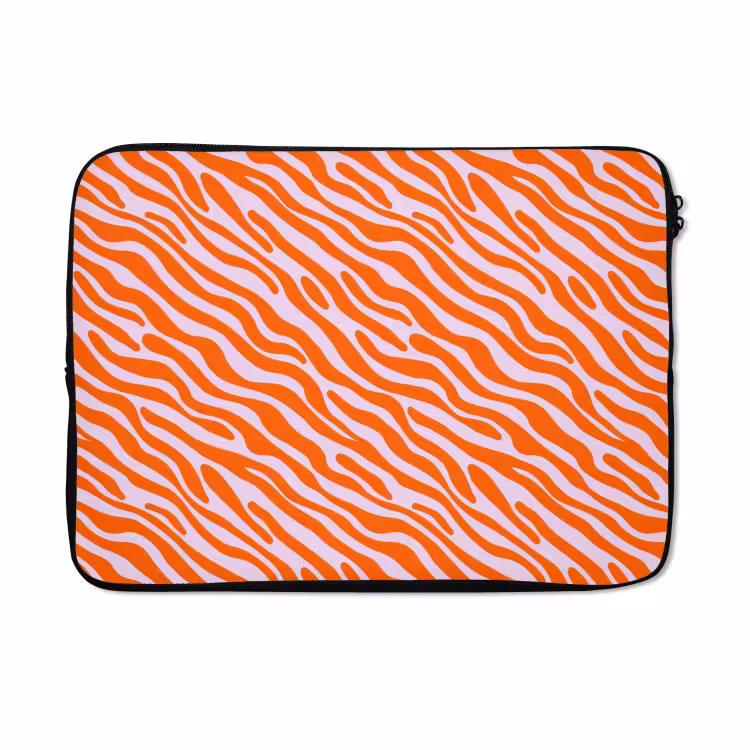 Laptophoes - Strepen - Dynamisch - Oranje — 5