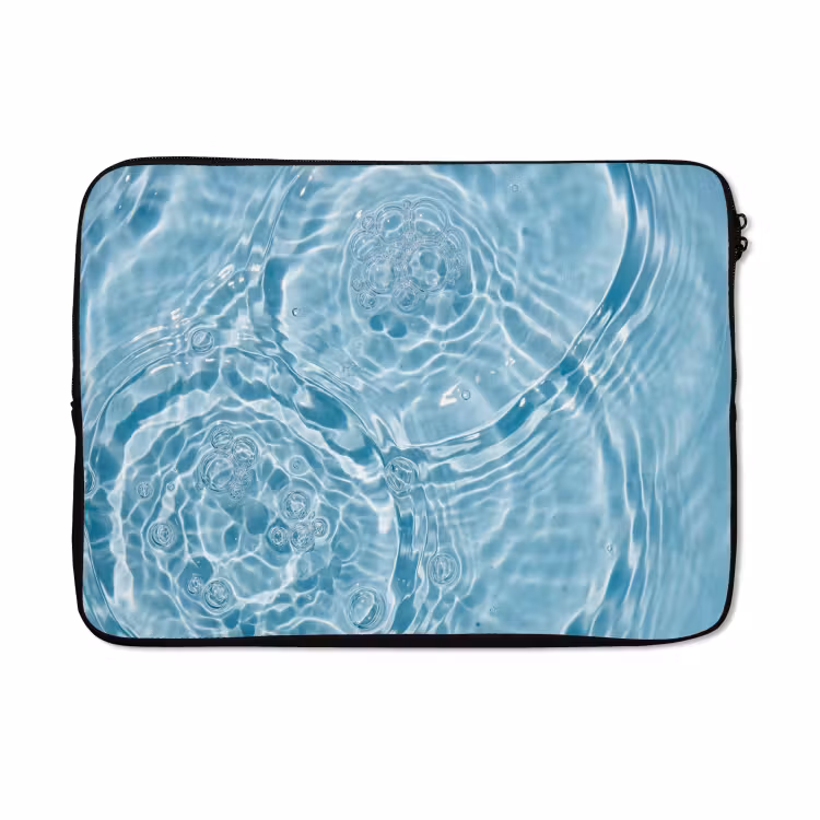 Laptophoes - Water - Blauw - bubbels — 5