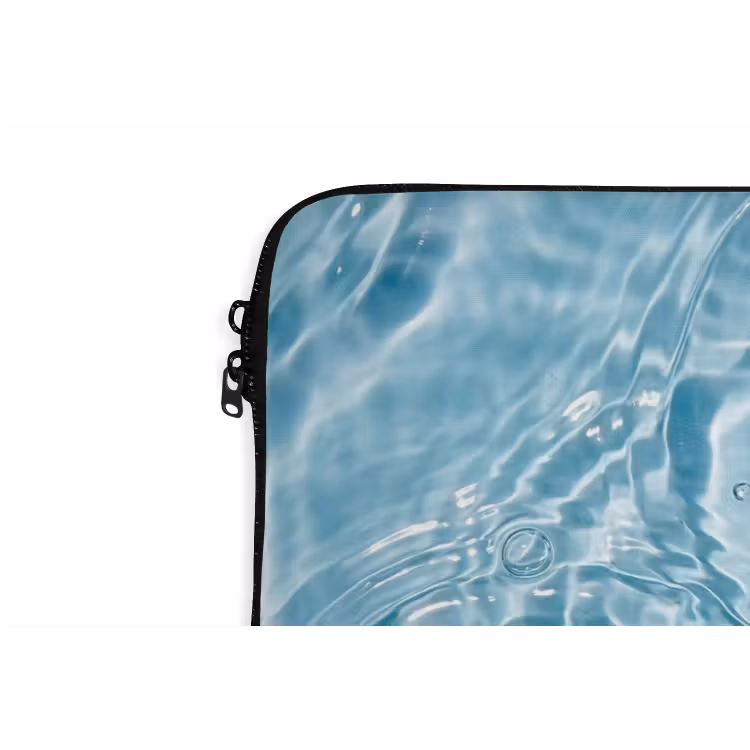 Laptophoes - Water - Blauw - bubbels — 6