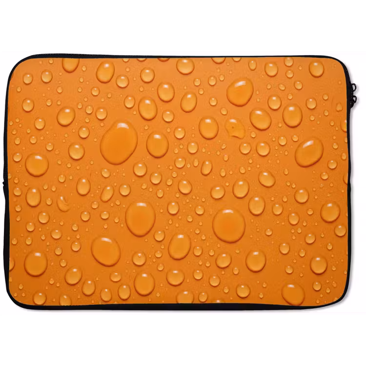 Laptophoes - Water - Druppels - Oranje — 1