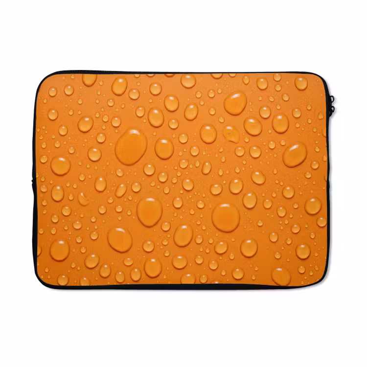 Laptophoes - Water - Druppels - Oranje — 5