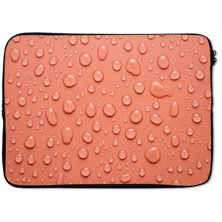 Laptophoes - Water - Druppels - Roze — 1