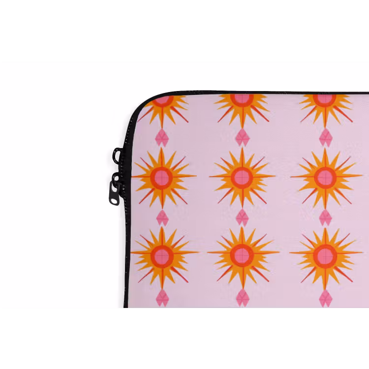Laptophoes - Zon - Motief - Roze — 6
