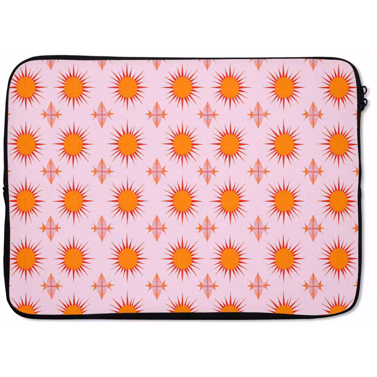 Laptophoes - Zon - Patroon - Roze — 1