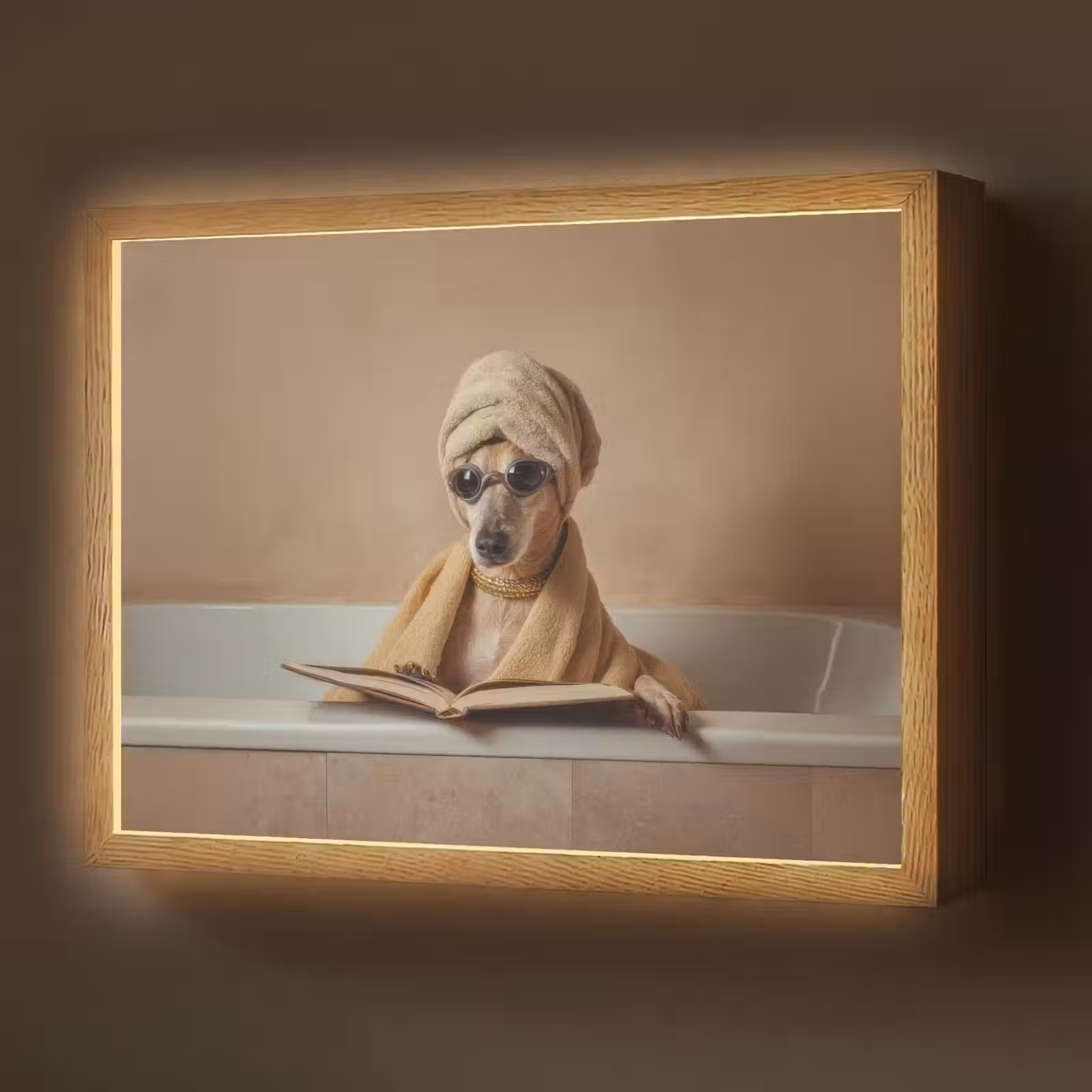 Lightbox - Wandlamp - Bad - Hond - Boek - Zonnebril — 1