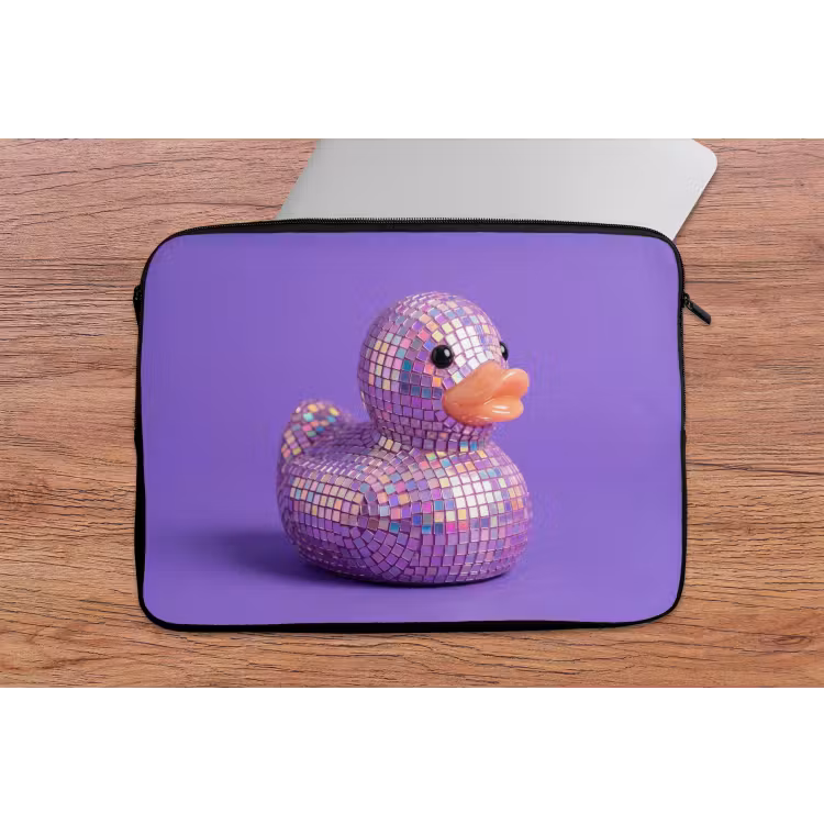 Laptophoes - Disco - Eend - Paars — 2