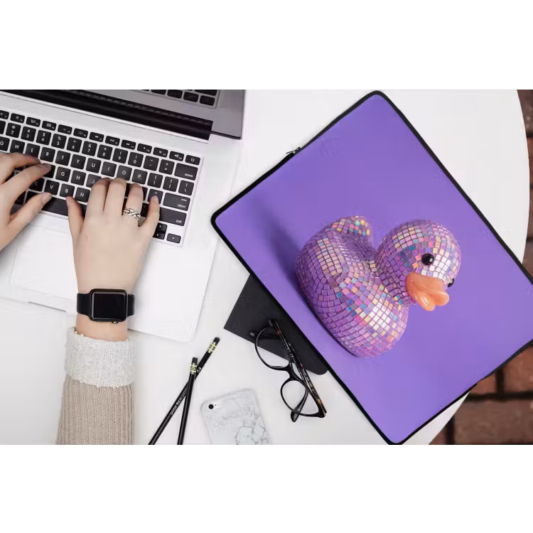 Laptophoes - Disco - Eend - Paars — 3