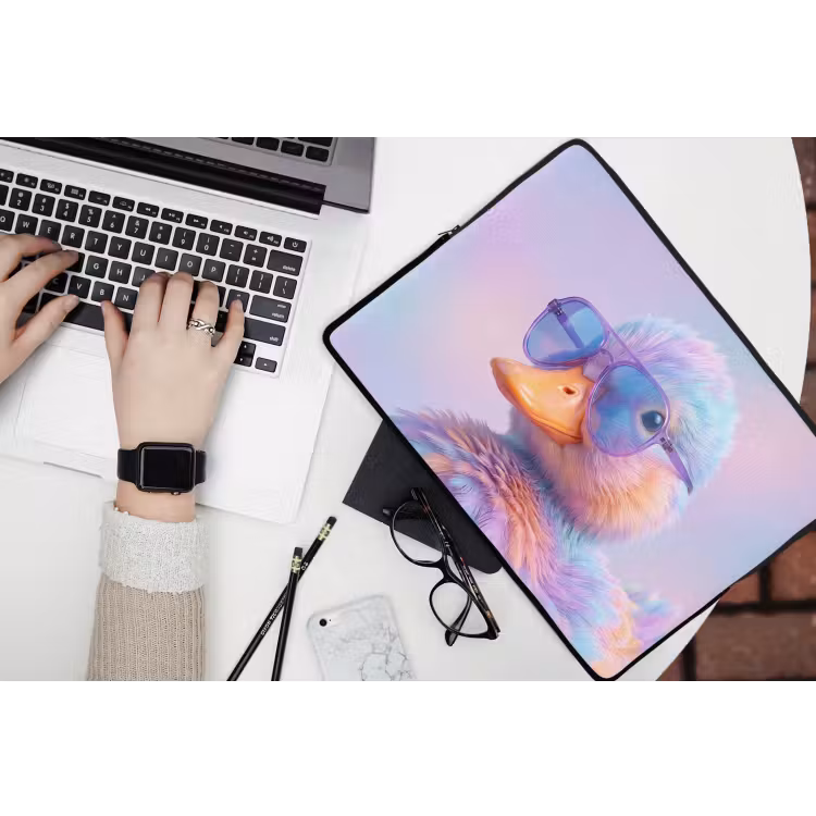 Laptophoes - Eend - bril - Pastel — 3