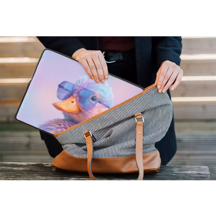 Laptophoes - Eend - bril - Pastel — 4