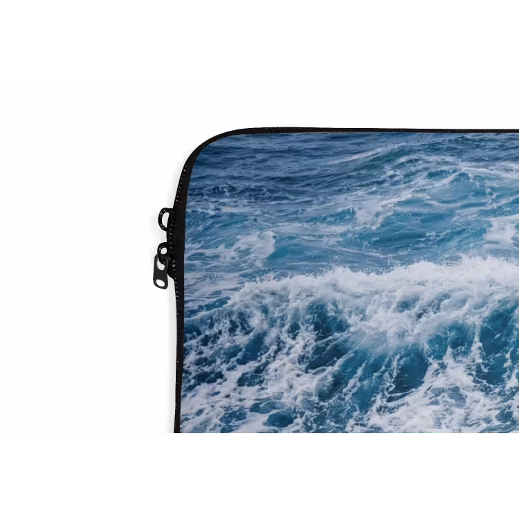 Laptophoes - Golven - Oceaan - Blauw — 6