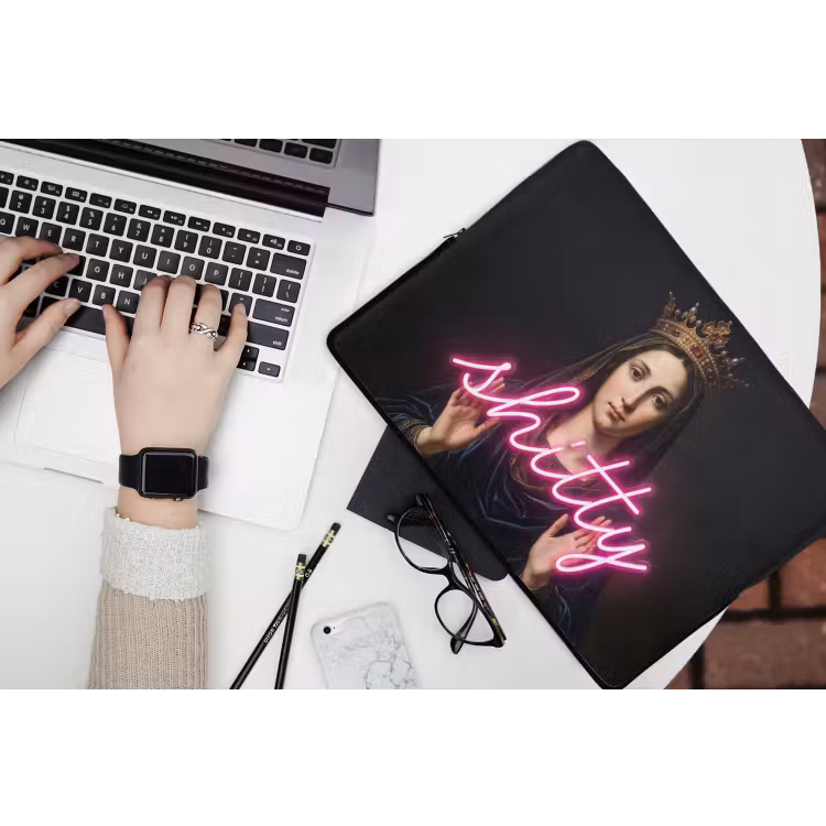Laptophoes - Ironisch - Tekst - Neon — 3