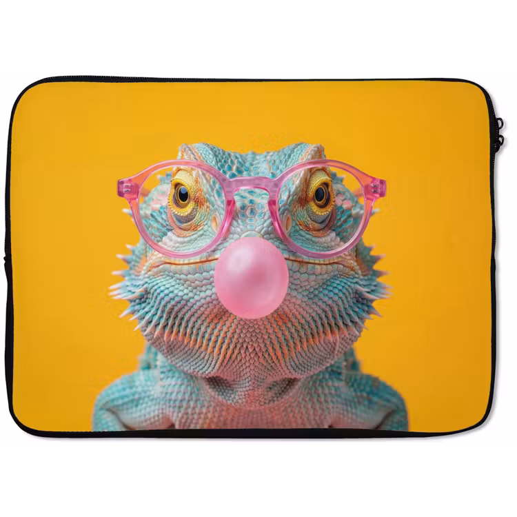 Laptophoes - Kameleon - Kauwgom - Kleurrijk — 1