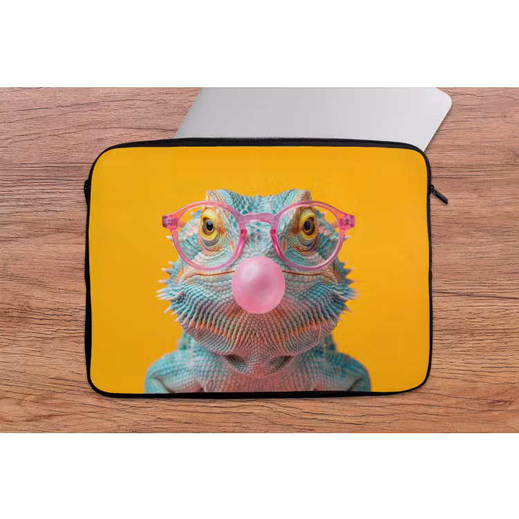 Laptophoes - Kameleon - Kauwgom - Kleurrijk — 2