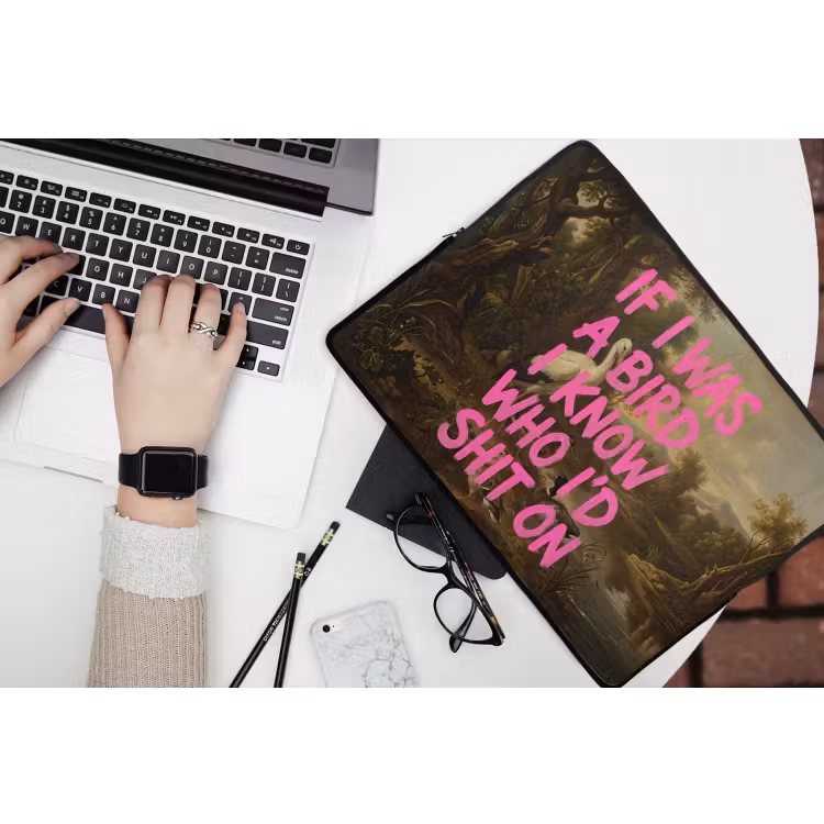 Laptophoes - Klassiek - Humor - Roze — 3