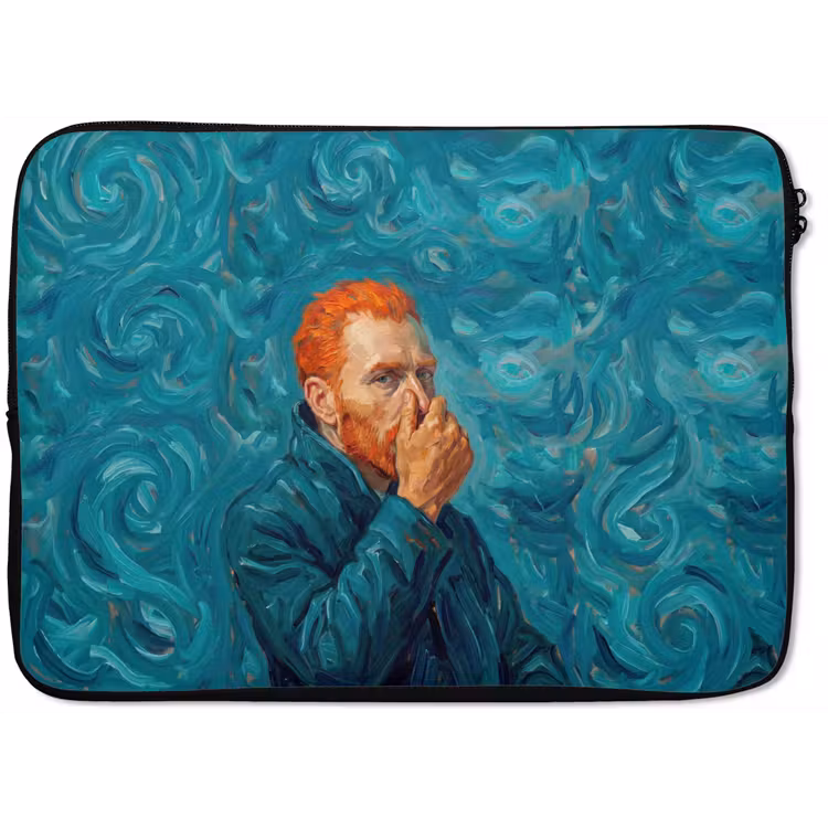Laptophoes - Portret - Klassiek - Blauw — 1