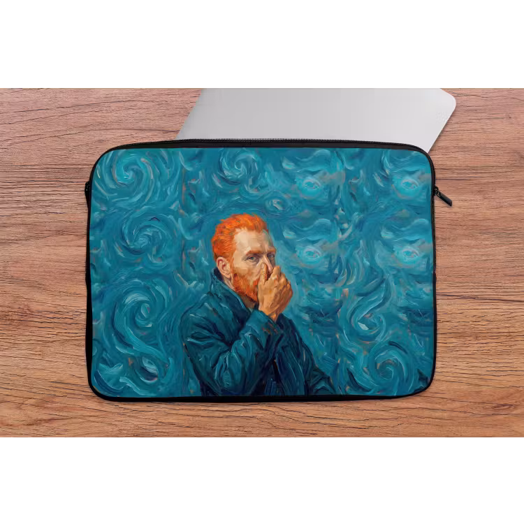 Laptophoes - Portret - Klassiek - Blauw — 2