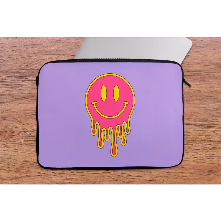 Laptophoes - Smiley - Drip - Neon — 2