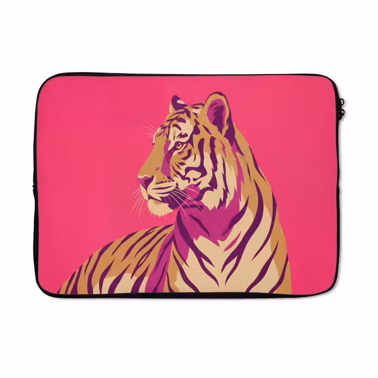 Laptophoes - Tijger - Modern - Neon — 5