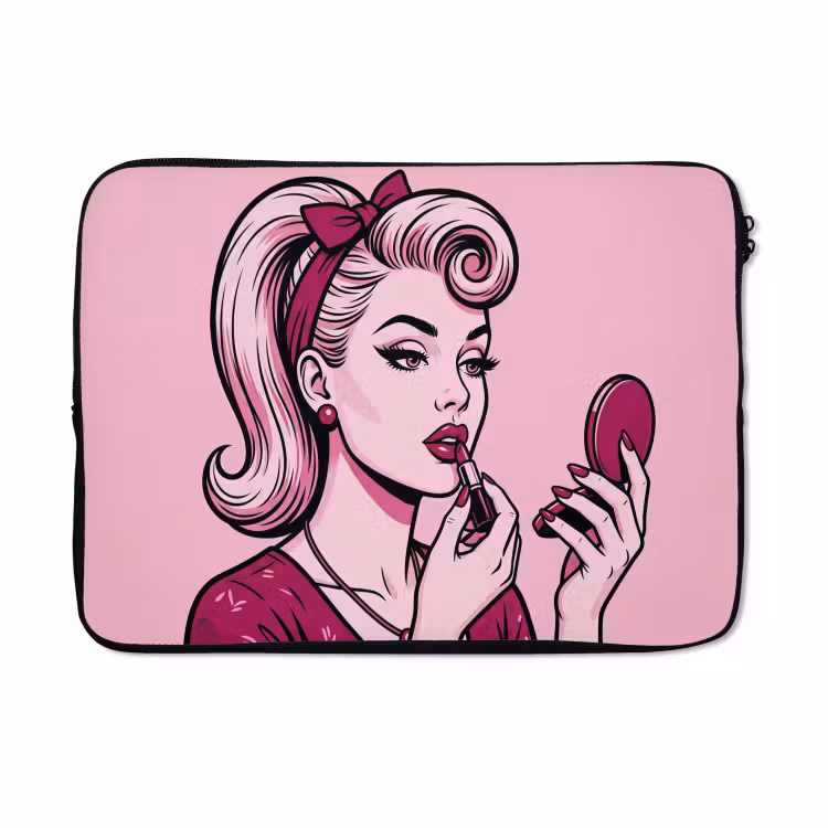 Laptophoes - Vintage - Vrouw - Roze — 5