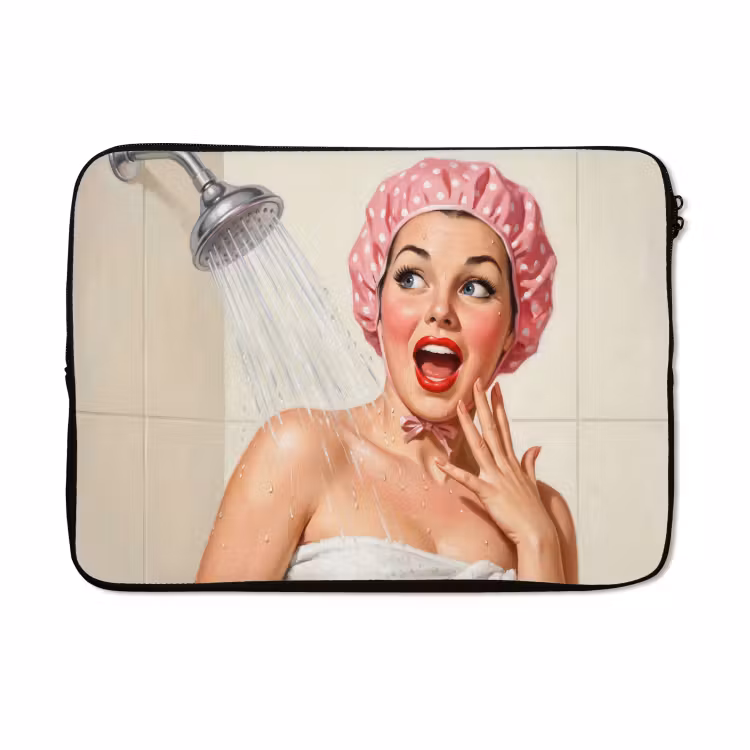 Laptophoes - Vrouw - Douche - Roze — 5