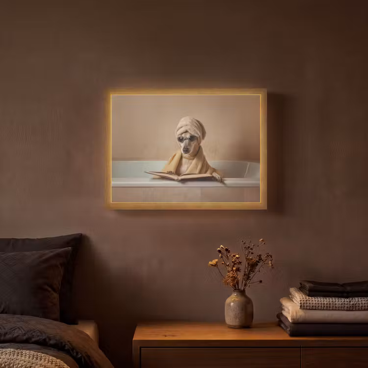Lightbox - Wandlamp - Bad - Hond - Boek - Zonnebril — 3