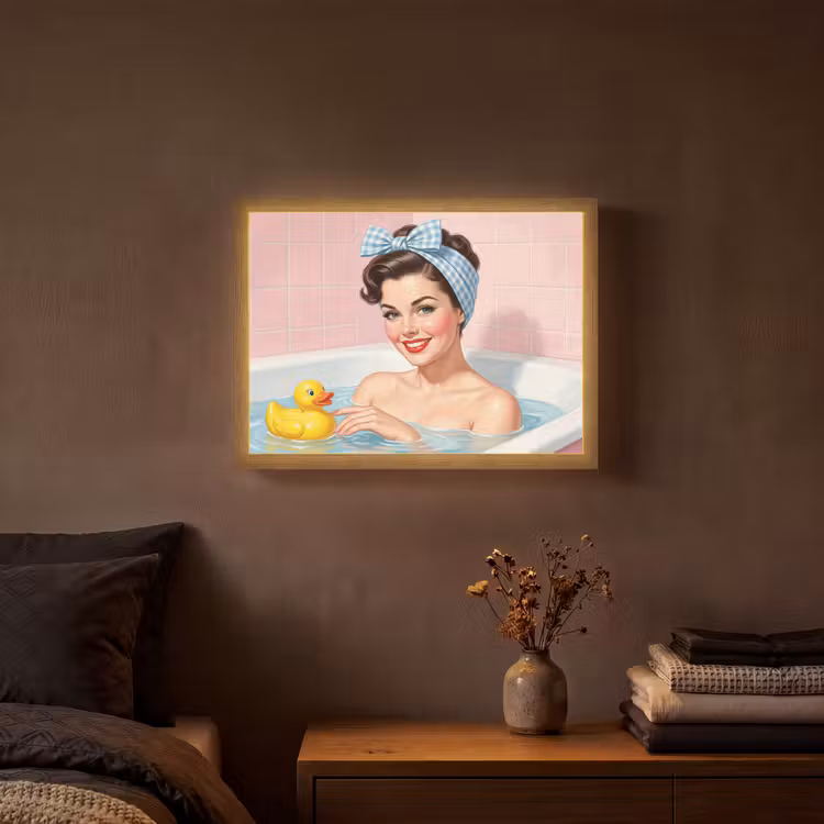 Lightbox - Wandlamp - Badkamer - Eend - Blauw — 3